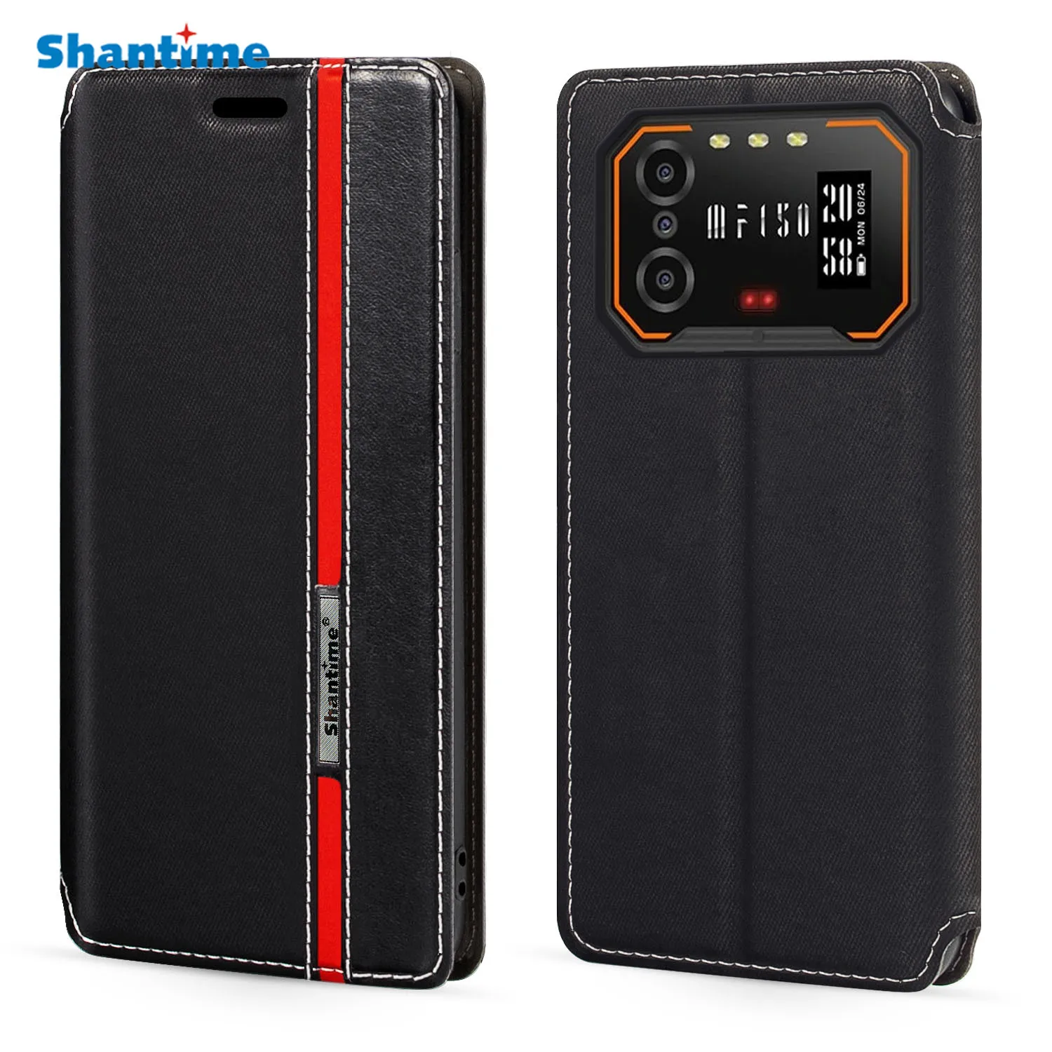 Für iiif150 b2 Fall Mode mehrfarbigen Magnet verschluss Leder Flip Case Cover mit Karten halter 6,5 Zoll Image