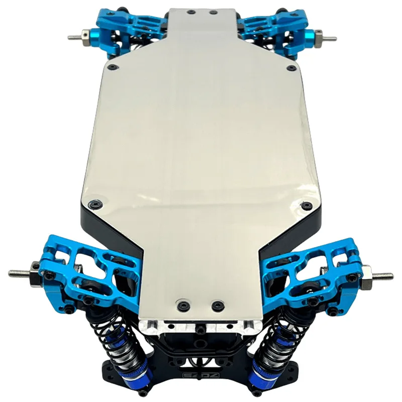 Edelstahl Metall Stoßstange Chassis Rüstung Schutz Unterfahrschutz für Hyper GO MJX 1/10 10303 10304 RC Auto Upgrade Zubehör Image