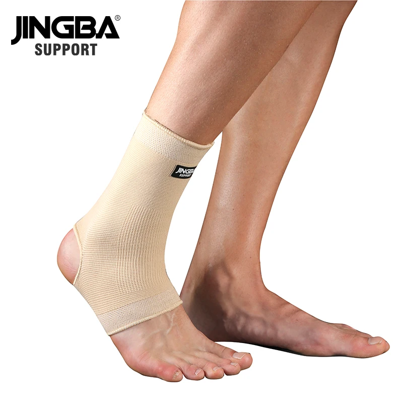JINGBA SUPPORT 1PCS Outdoor Sport Schutz Knöchel joint Schwarz Nylon Kompression Knöchel Brace Unterstützung Schutz Dropshipping Image