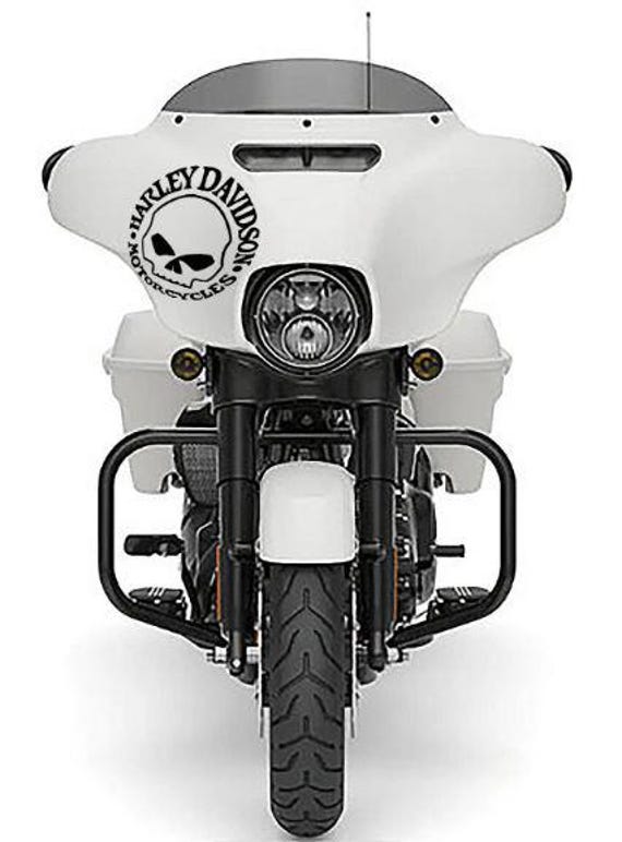 2 adesivi decalcomanie con teschio Harley Davidson per moto, serbatoio carburante, logo, emblema, sportster