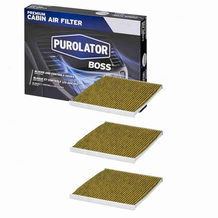 3 pc Purolator BOSS PBC45871 Cabin Air Filters for 843 HVAC Heating Ventilation Air Conditioning Vent Filters Fits select: 2007-2013 NISSAN ALTIMA 2009-2015 NISSAN MURANO