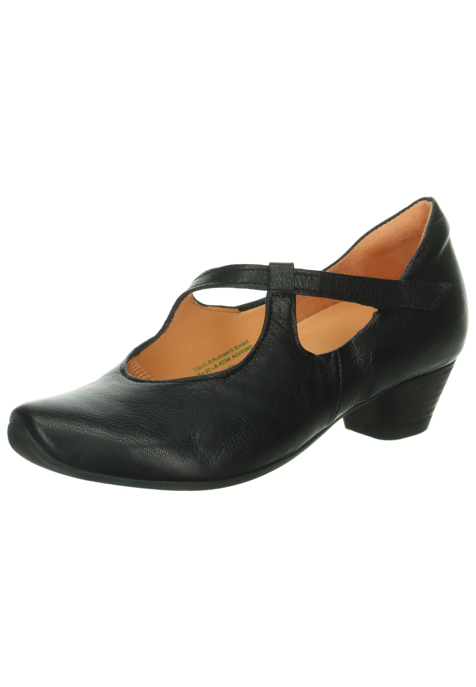 Pumps THINK "Think Pumps Nappaleder", Damen, Gr. 42,5, schwarz, Nappaleder, Schuhe Pumps
