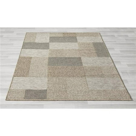 8 x 10 ft. Gray Geometric Handmade Indoor & Outdoor Rectangle Area Rug - Gray - 8 x 10 ft.