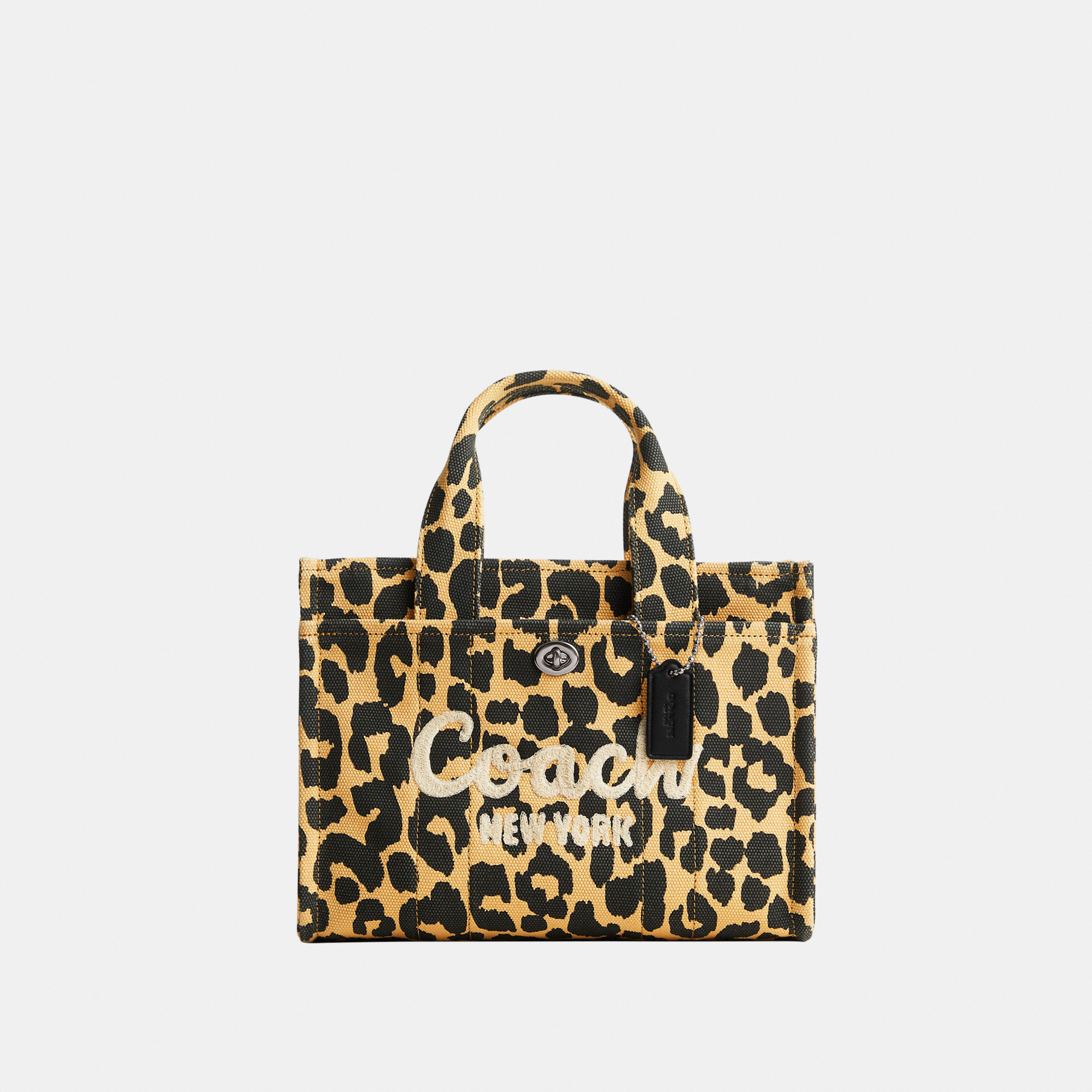 Coach Womens Cargo Tote Bag 26 With Leopard Print - Animal - One Size | Coach Sale | Discount Designer Brands