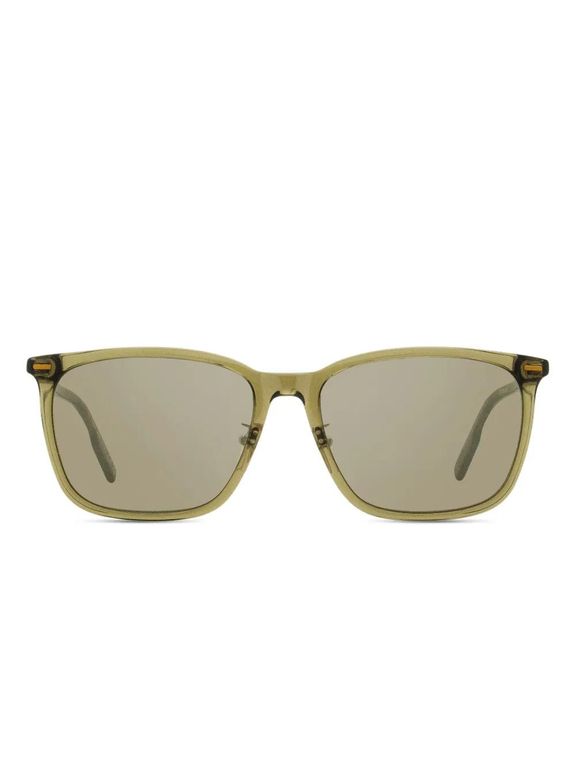 Rectangular-Frame Sunglasses - Green - Zegna Sunglasses