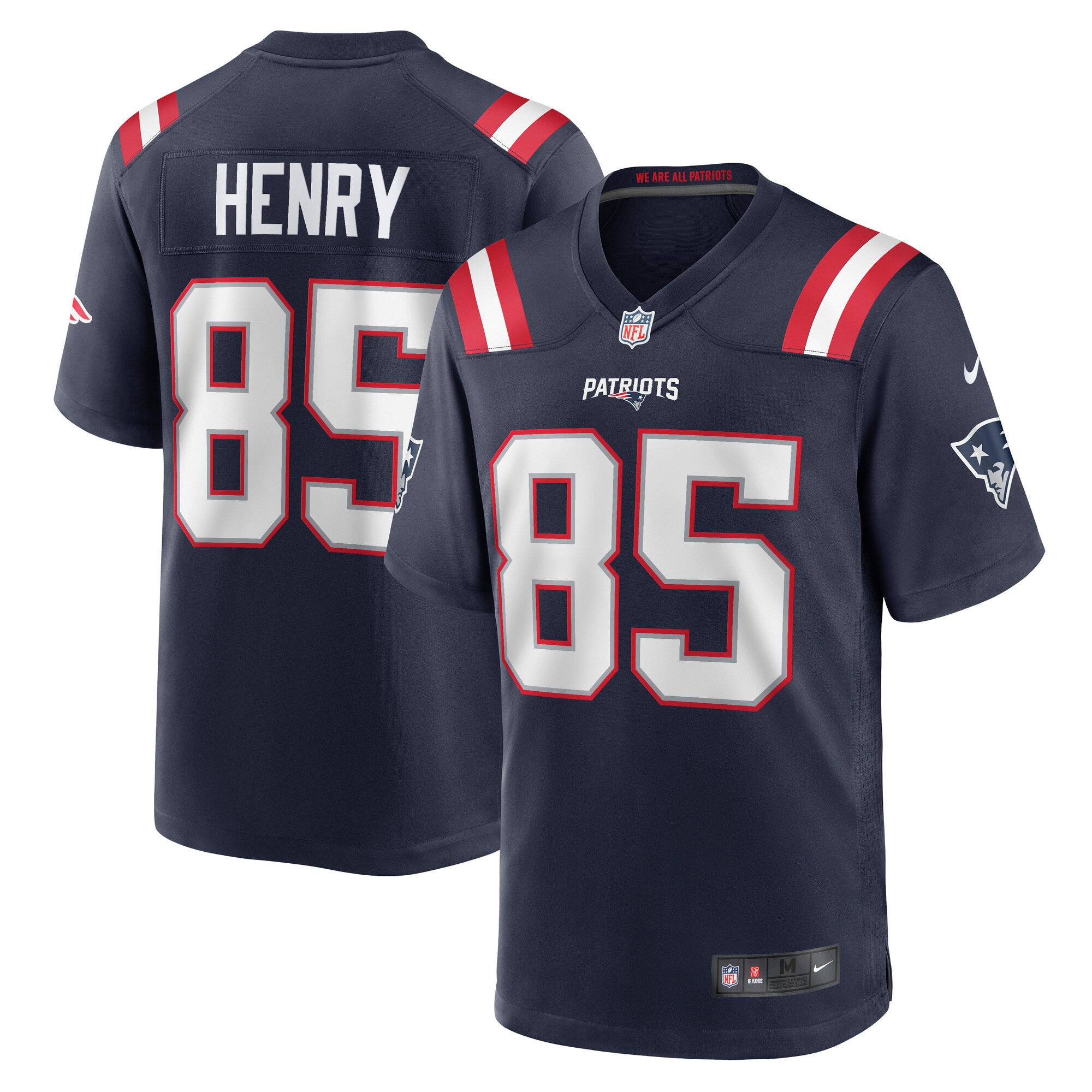 "Nike Hunter Henry Herren-Trikot der New England Patriots in Marineblau" Image