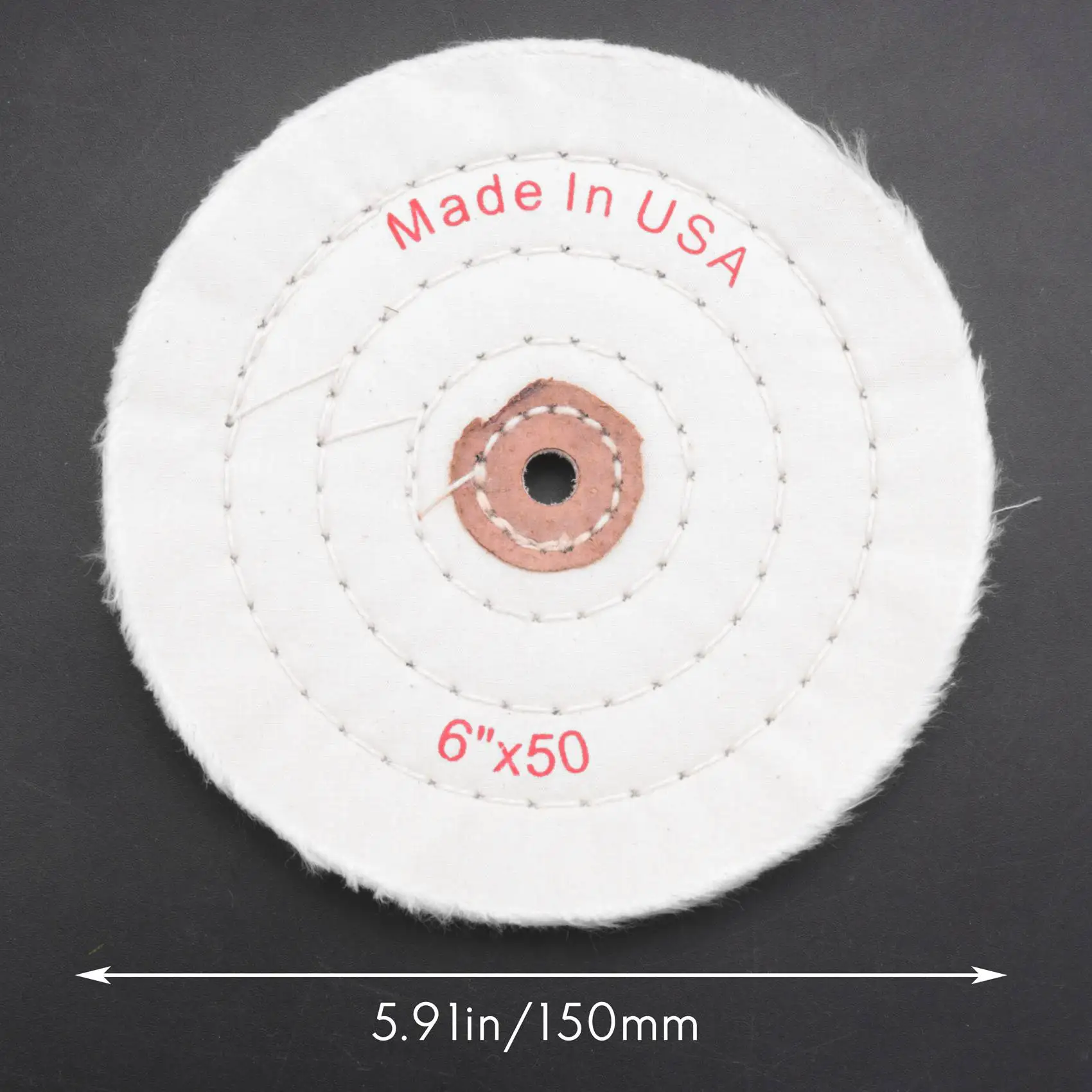 2 pezzi dischi per lucidatura kit ruota per lucidatura set di ruote per lucidatura da 150 mm per lucidatrice tampone da tavolo con mandrino da 12,7 mm Hole-B61B
