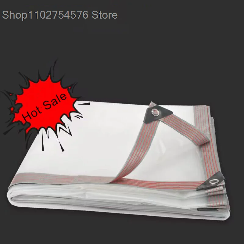 2024, neuer Stil, anpassbar, wasserdicht, transparent, PE-Plane, für den Außenbereich, Garten, Pavillon, Überdachung, Markisen, Campingzelt, regensichere Plane Image