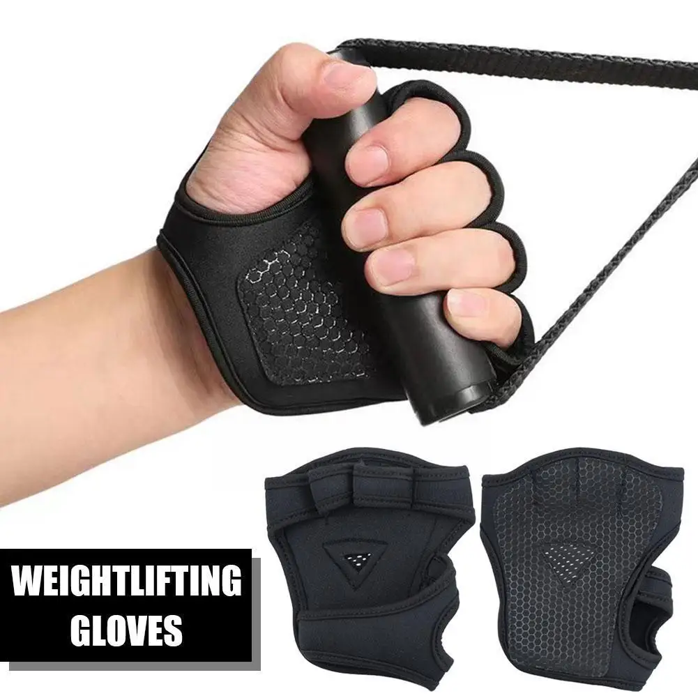 Frauen Hand Handgelenk Handflächen schutz Handschuhe Fitness studio Fitness schwere Handschuhe Handschuhe halb rutsch feste Handgelenk Finger Gewichtheben Sport Unterstützung