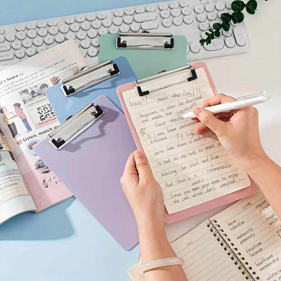 Einfache A5 Bill Zwischenablage Memo Pad Clip Bord Lose-blatt Notebook Datei Schreiben Pad Schellen Papier Halter Büro Schule liefert Image