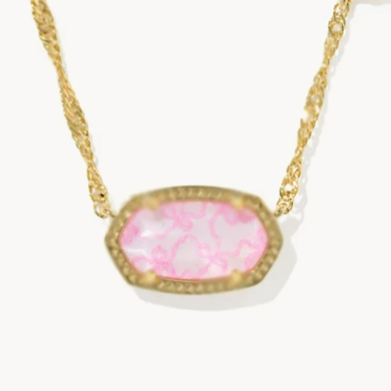 Valentinstags- und Geburtstagsgeschenke – Neue 18 Karat echte vergoldete Kristall-Edelstein-Anhänger-Halskette für Frauen, Teenager, Mädchen, Schmuckgeschenke Image