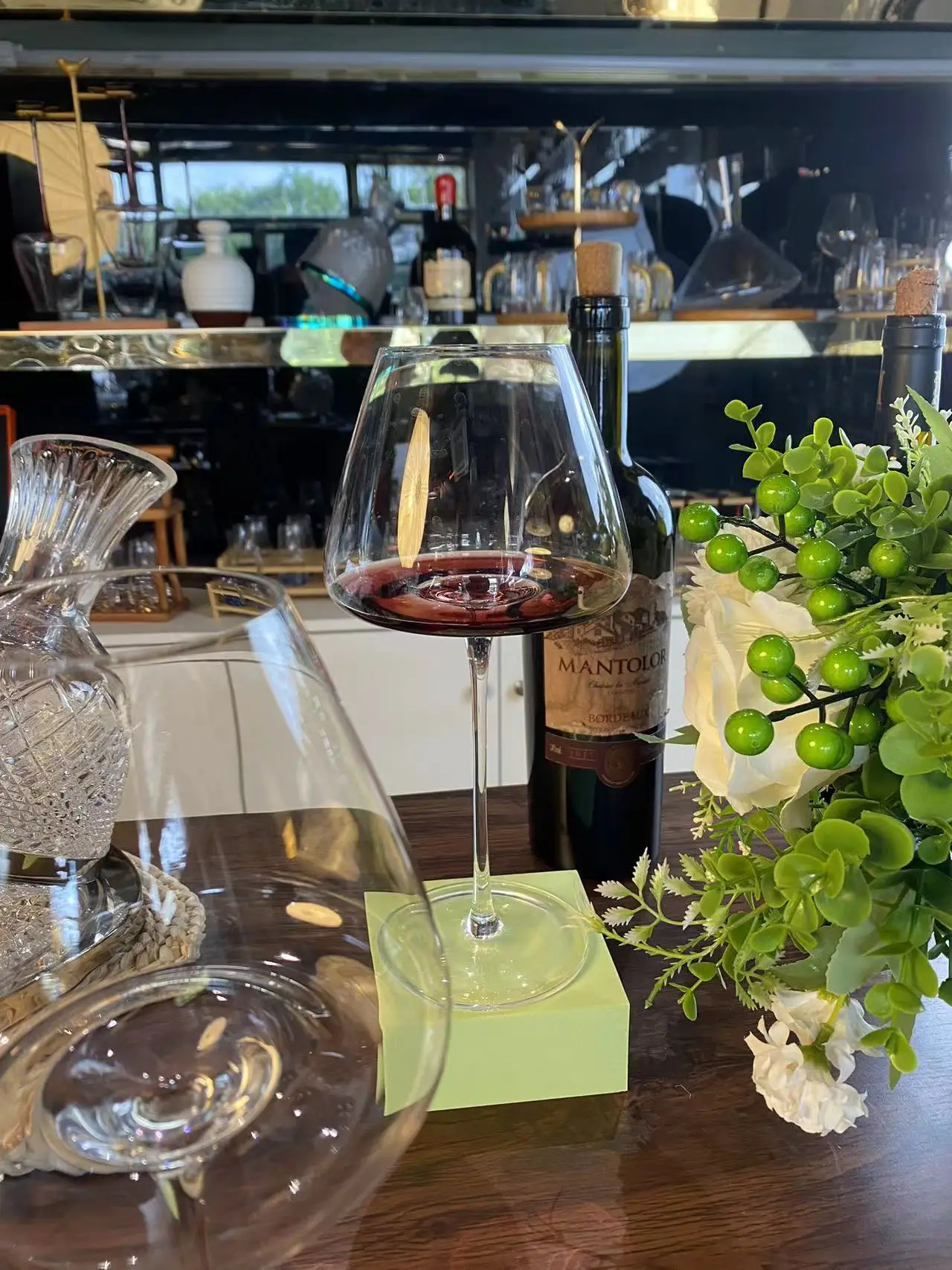 720 ml große europäische Weingläser, Burgunderrot, klare Rotweingläser, hochwertiges Kristallglas, Trauben-Champagnergläser mit hoher Kapazität Image