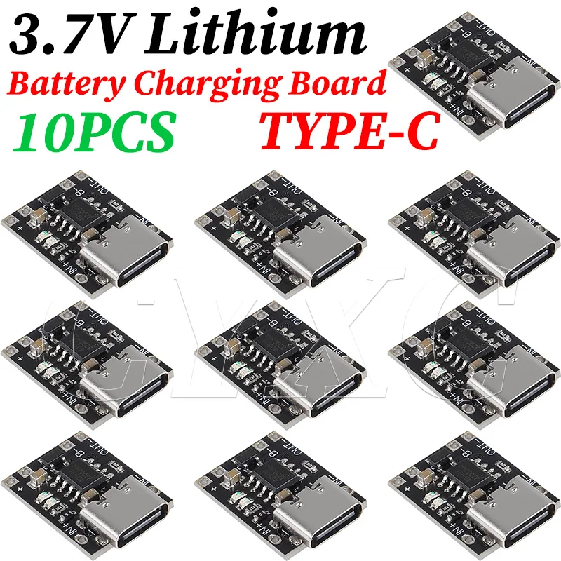 3,7 V Lithium-Batterie-Ladeplatine mit Schutz Typ C USB C Li-Ionen-Akku-Ladeplatine Image