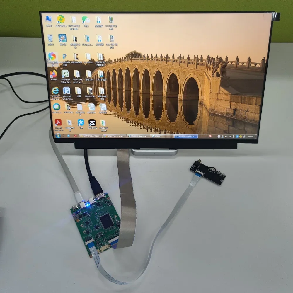 Typ-C USB mini HDMI-kompatibel 5V + 17,3 "1920X1080 LED-panel IPS Bildschirm EDP controller board Für PC PS X360 Laptop raspberry Image