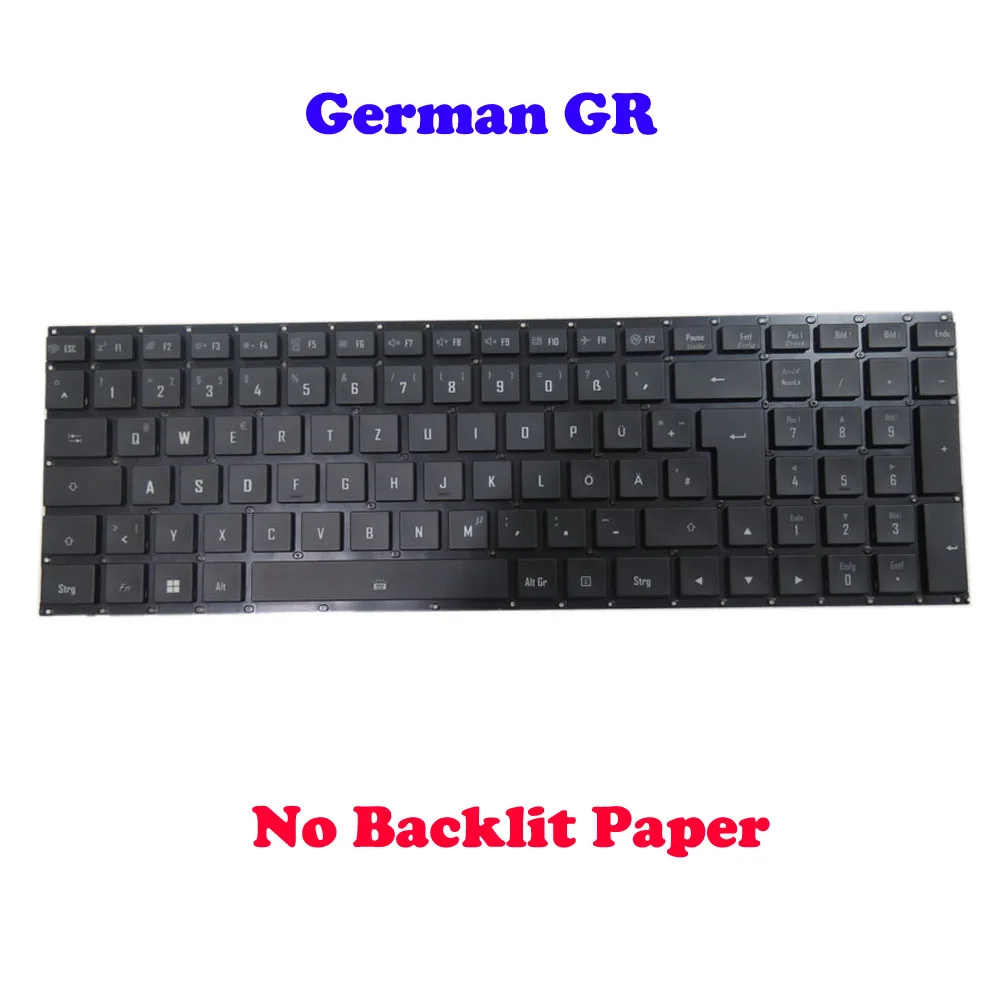 Keine hintergrundbeleuchtete US-Tastatur für Gigabyte für AERO 17 HDR für AERO 17 15 XA 15 XB für AORUS 15P XD V184945A für AERO 15 OLED Deutsch GR Image