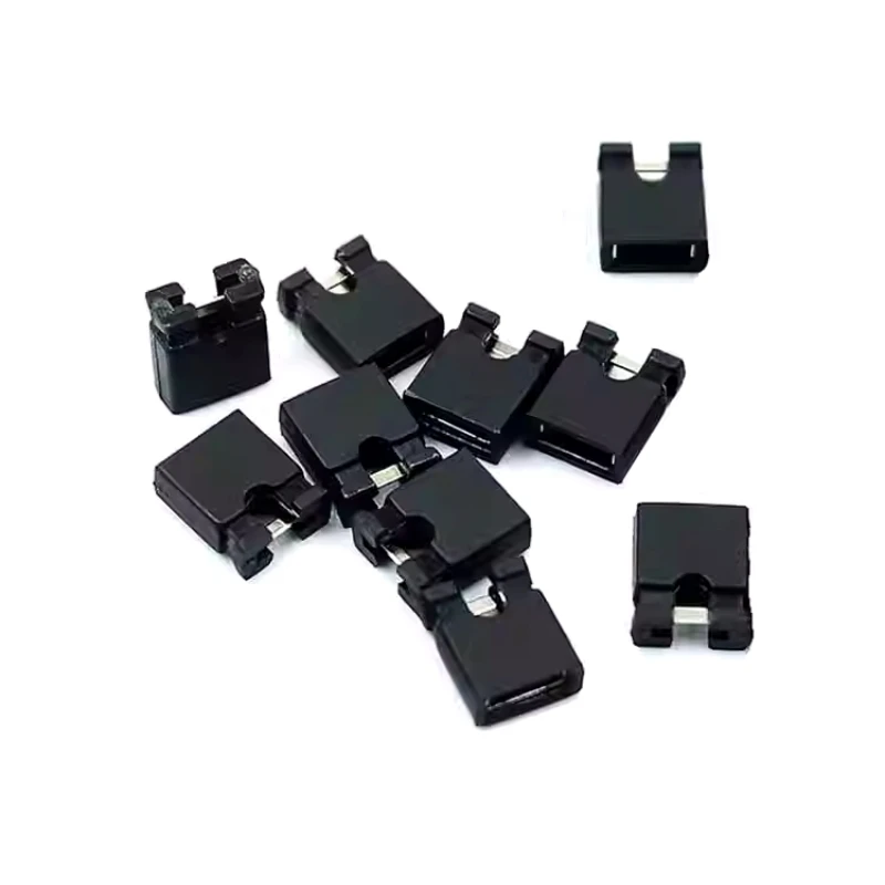 100-teilige Überbrückung kappe Kurzschluss-Überbrückung kappe Abstand 1.27/2.0/2.54/5,08mm Öffnung Kurzschluss block Stiftkopf-Verbindungs kappe Image