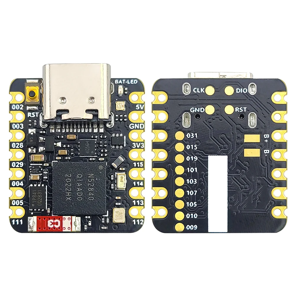MINI NRF52840 Entwicklungsboard BT5.0 Bluetooth Modul MCU Hauptsteuerplatine 18*21MM QSPIFlash TYPE-C Image