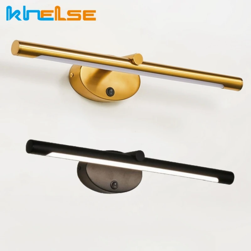 Nordic LED Badezimmer Wand Lampe Spiegel Front Bild Wand Leuchte Schlafzimmer Wc Make-Up Eitelkeit Decor Wand Leuchte Mit Schalter