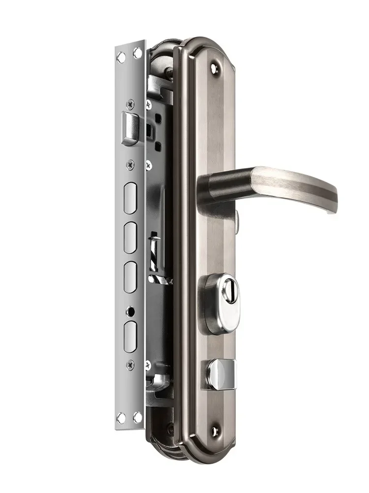 Anti-Einbruch-Türschloss, Holztür, Allzweck-Torschloss für den Haushalt, Edelstahlgriff, Set, Eingangstür, mechanisches Schloss