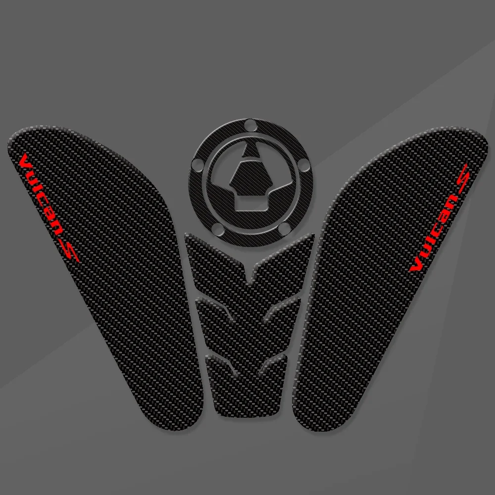Fit Für VULCAN S 650 VN650 2017-2024 5D Epoxy Harz Motorrad Tank Pad Transparent Fisch Knochen Aufkleber Image