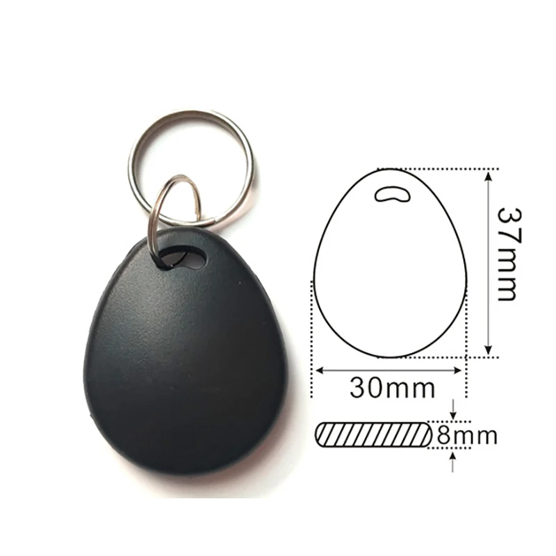 10 Teile/los 13,56 Mhz M1 S50 UID Veränderbar Tags IC Keyfob Leere Beschreibbare Karte Wiederbeschreibbare Schlüsselbund Keyfob ISO14443A Image