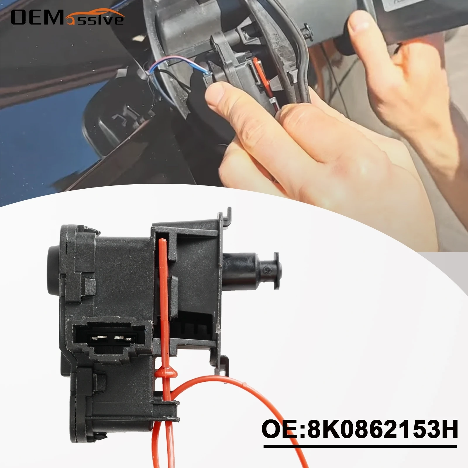 8K0862153H 8K0862153J Tankdeckel Klappe Türöffner Schloss Antrieb Motor Für Audi A4 A5 Q5 RS4 RS5 2007-2013 2014 2015 2016 2017 Image