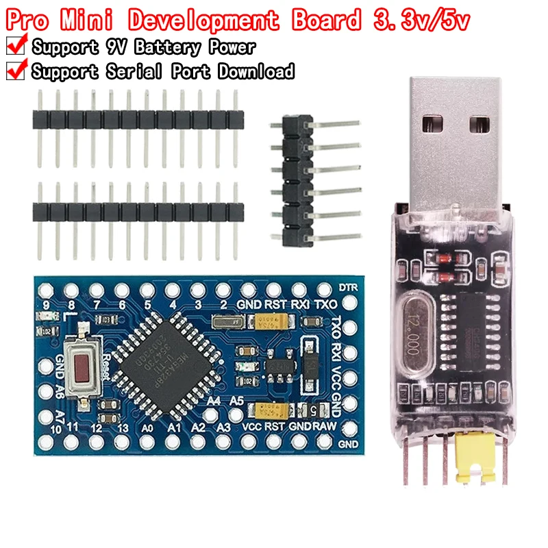 1 teile/los ATMEGA328P Pro Mini 328 Mini ATMEGA328 3,3 V/8MHZ 5V/16MHz für Arduino Image