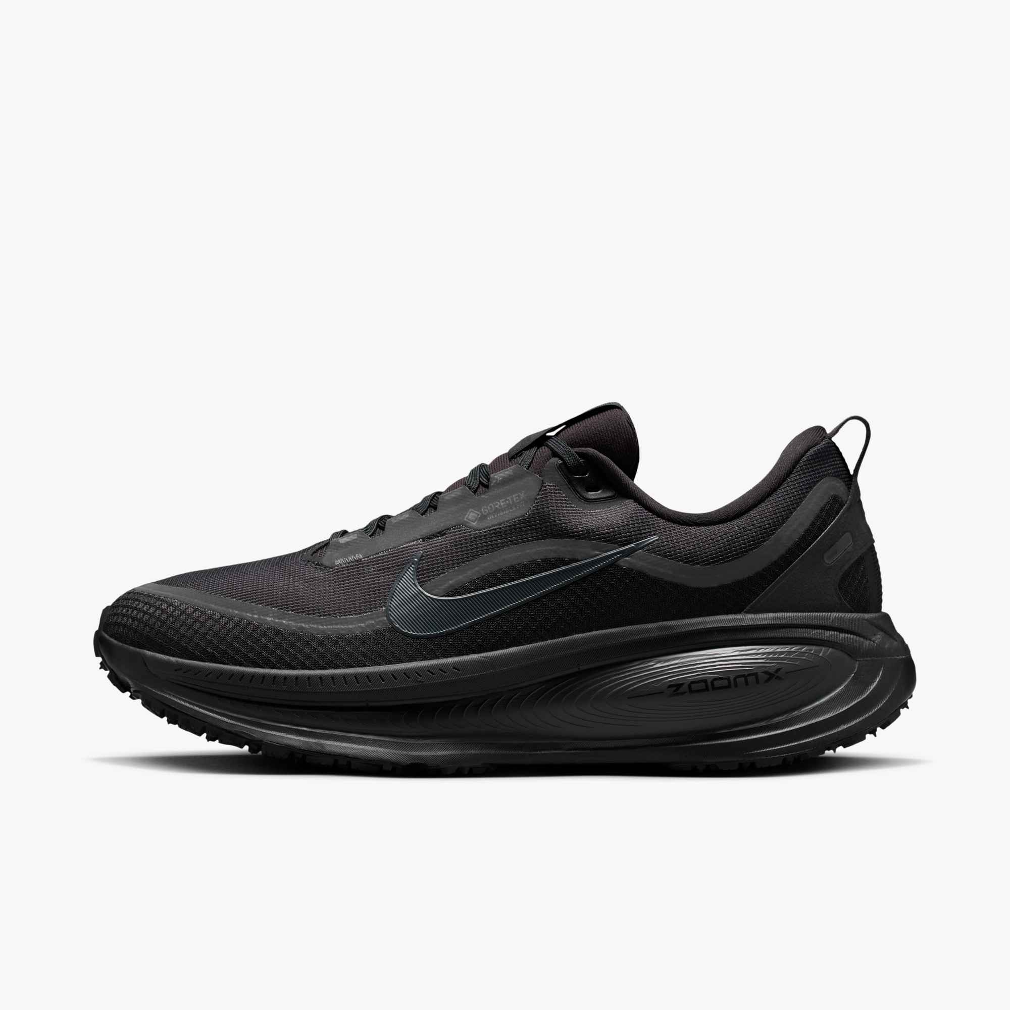 Laufschuh NIKE "NIKE VOMERO 18 GORE-TEX", Herren, Gr. 47,5, schwarz, anthrazit, Synthetik, Textil, Schuhe Laufschuh