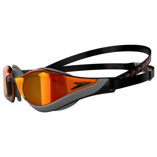 Speedo - Fastskin Pure Focus Mirrored - Schwimmbrille schwarz/rot