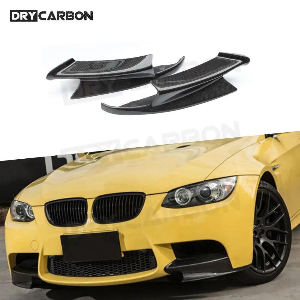 Forgiato Carbonio Auto Labbro Anteriore Splitter Paraspruzzi Per BMW Serie 3 E90 E92 E93 M3 2007-2013 Paraurti Trim Coperture In Fibra di Carbonio