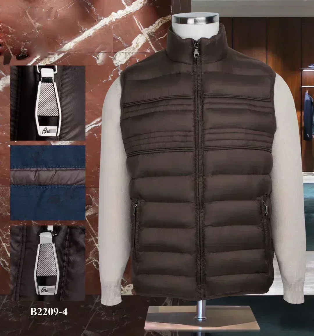 OECHSLI Weste für Herren, 2025, Herbst und Winter, Baumwolle, neuer lässiger Komfort, warmer Reißverschluss, große Größe M-4XL, hochwertiger Mantel