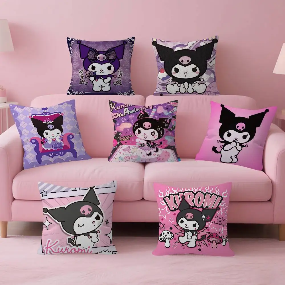 Kissenbezug, Sofakissenbezug, Heimdekoration, Kinder-Geschenk, Anime-Cartoon, K-Kuromies, süß Image