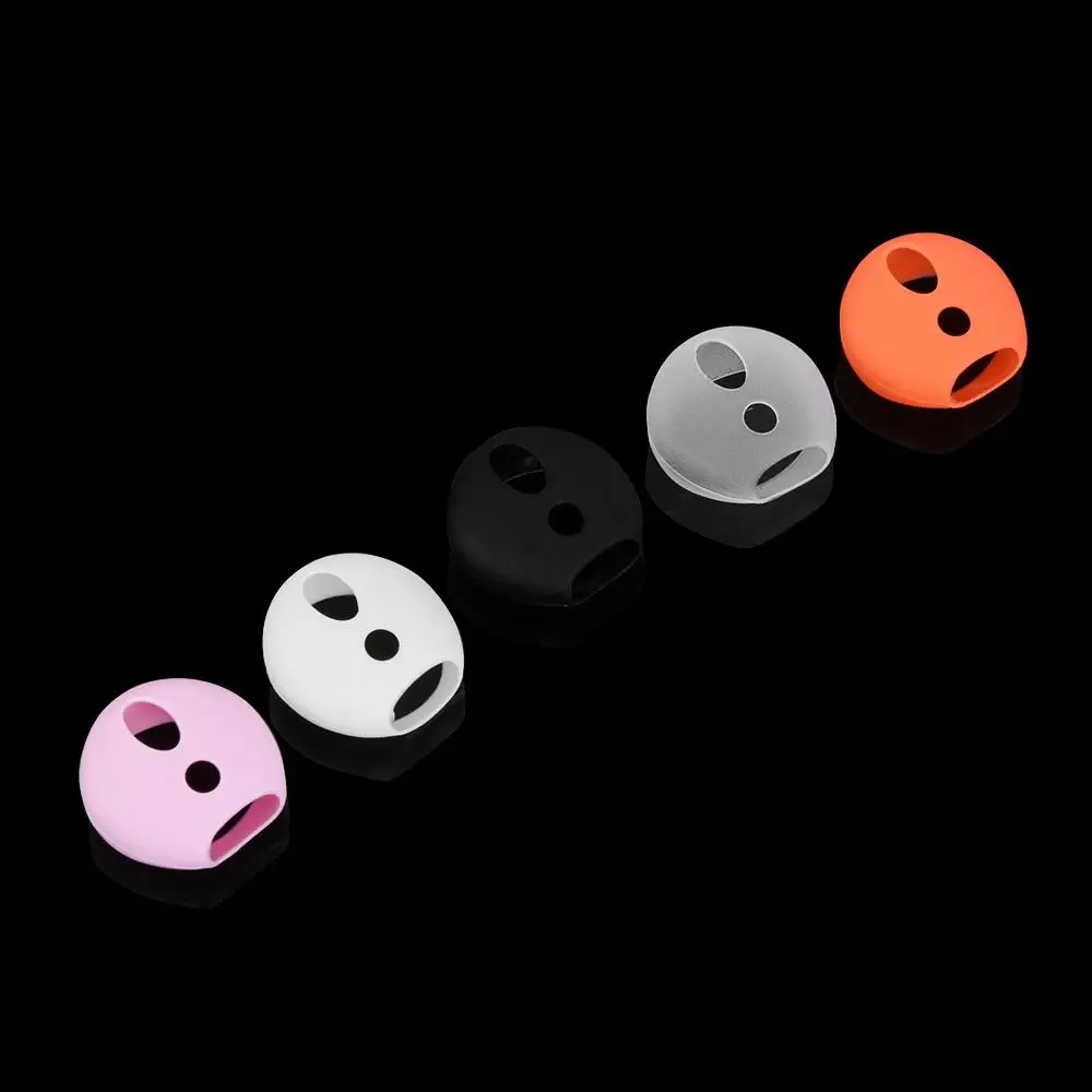 1 Paar rutschfeste Silikon-Kopfhörer-Ohrhörer-Spitzen, ultradünne Abdeckung für AirPods, Apple EarPods Image
