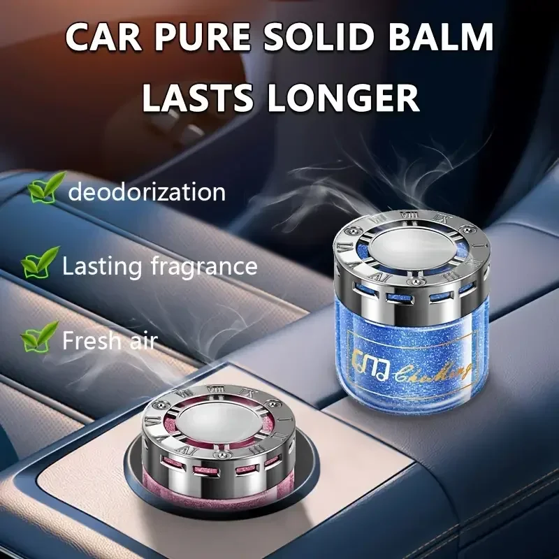 Auto-Aromatherapie-Balsam Geruchsentferner Langanhaltender Duft Festes Parfüm für Autos Innendekorations-Ornamente Image