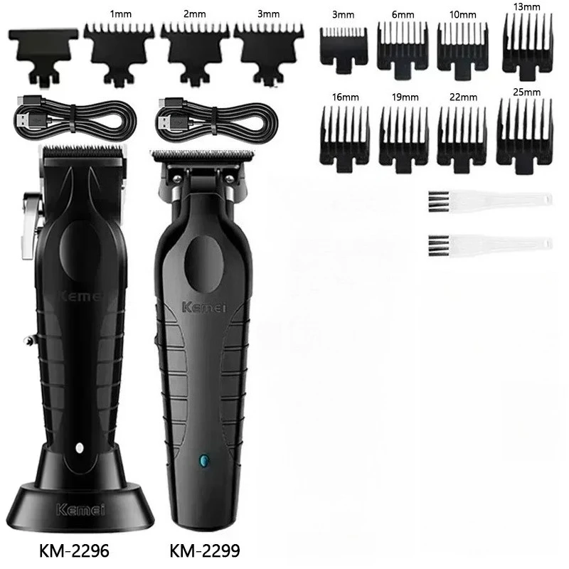 Kemei Herren-Haarschneidemaschine-Set KM-2296 KM-2299 KM-1102 Elektrische Haarschneidemaschine Professionelle Haarschneidemaschine Clipper Image