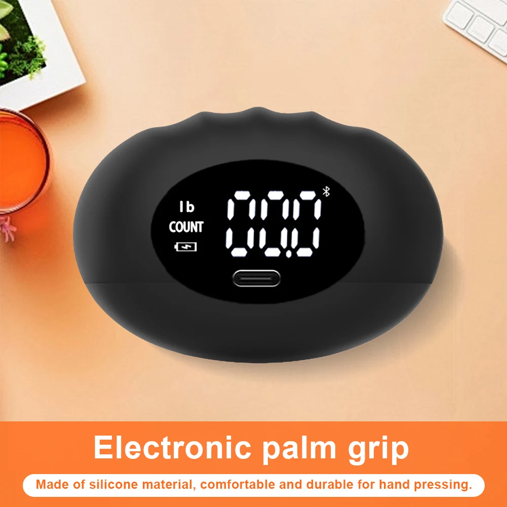 Griffkraft-Tester Wiederaufladbarer Digitaler Griffkraft-Trainer Silikon-Handgriffverstärker LED-Anzeige für Unterarm und Finger Image
