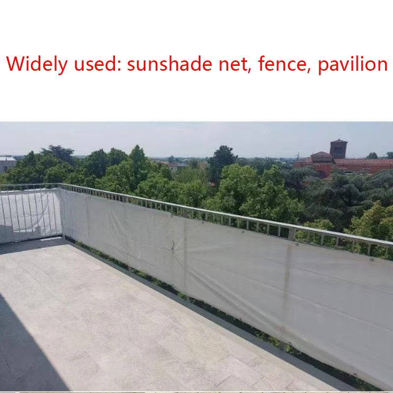 Sonnenschutznetz für den Außenbereich, Balkon, Sichtschutz, Pavillon, Innenhof, Sonnenschutznetz, Stoff, Gartenzaunnetz Image