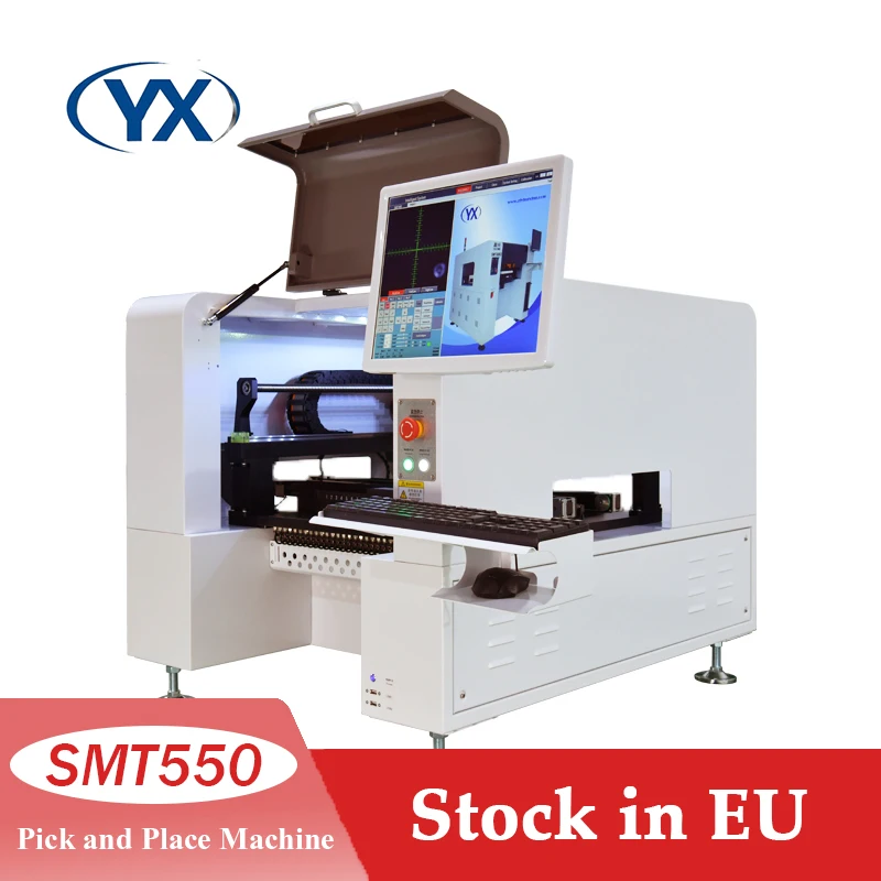 Lagerbestand in der EU SMT550 Automatische Leiterplatte Smd Elektronische Produkte Maschinen Pick and Place Roboter Chip Mounter Smt Line mit Kamera Image