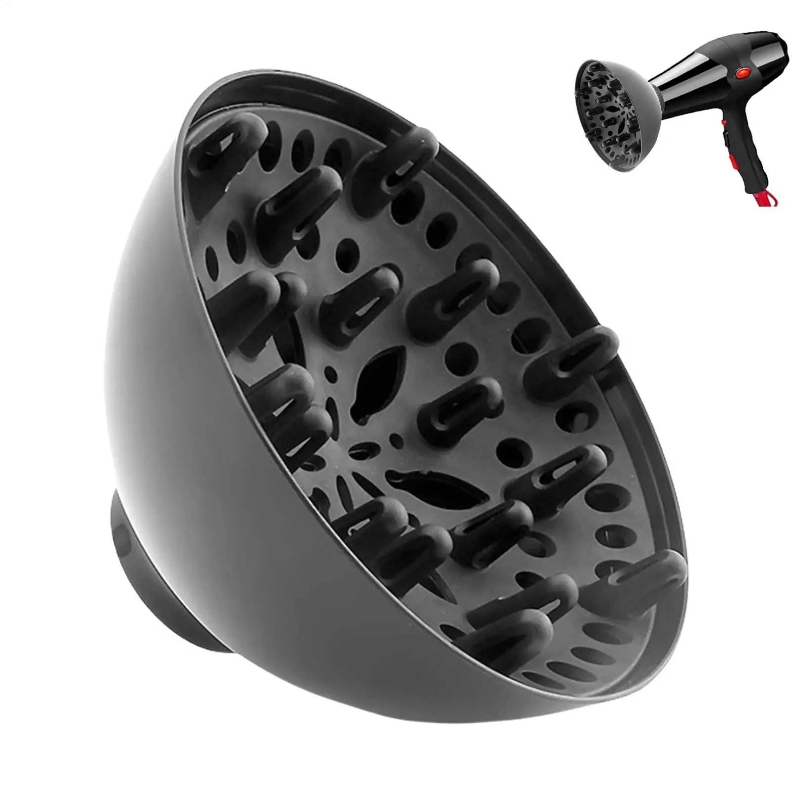 Lockenhaar-Diffusor, tragbarer Haardiffusor, Schönheitspflegezubehör für Sommermorgen, Urlaub, Spa, Reisen, Nacht, Tag, Wärmetrocknung Image