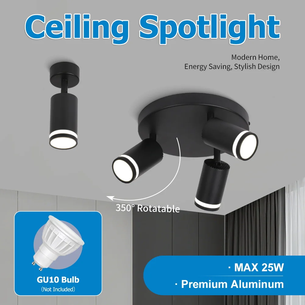 LED-Spot-Leuchte GU10 110V 220V Deckenstrahler Ersatzbirne für Innenbereich Geschäft Küche Wohnzimmer LED-Dekorationsbeleuchtung