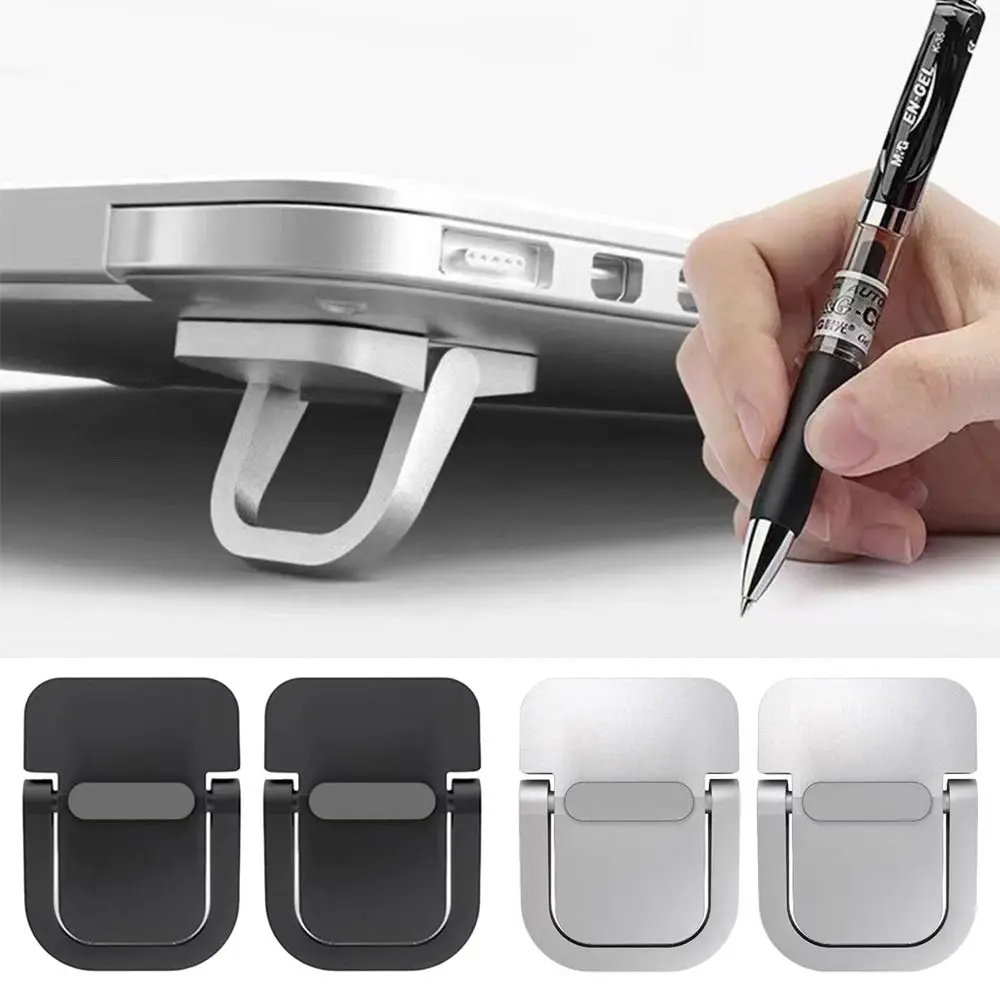 2 teile/satz Legierung Laptop Stand Rack Tragbare Computer Unterstützung Halterung Halter Notebook Computer Wärmeableitung Fuß Pad Image