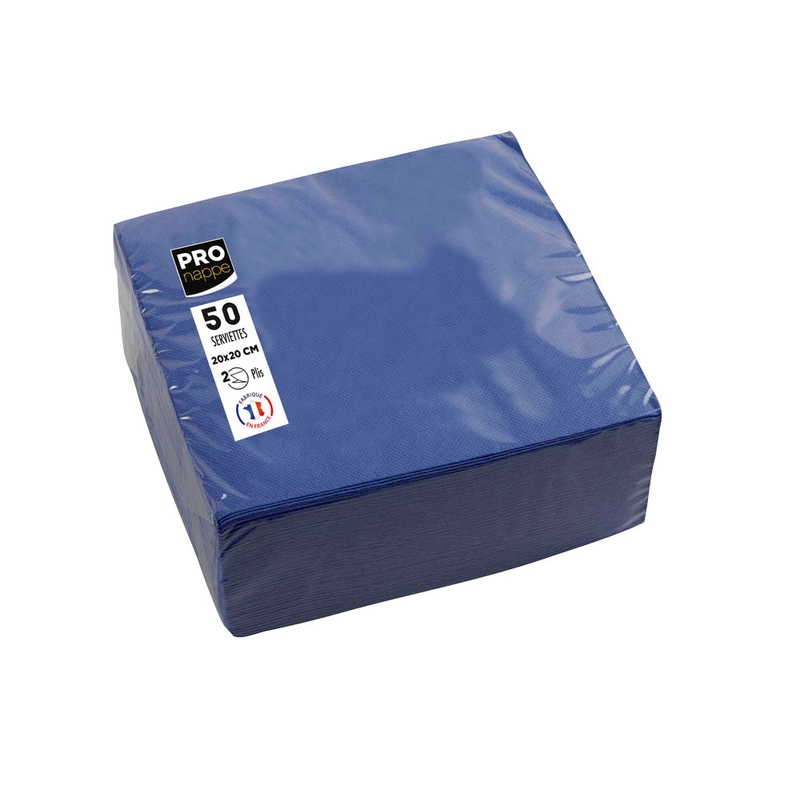 PROnappe Servietten marineblau 2-lagig 20,0 x 20,0 cm, 50 St. Image