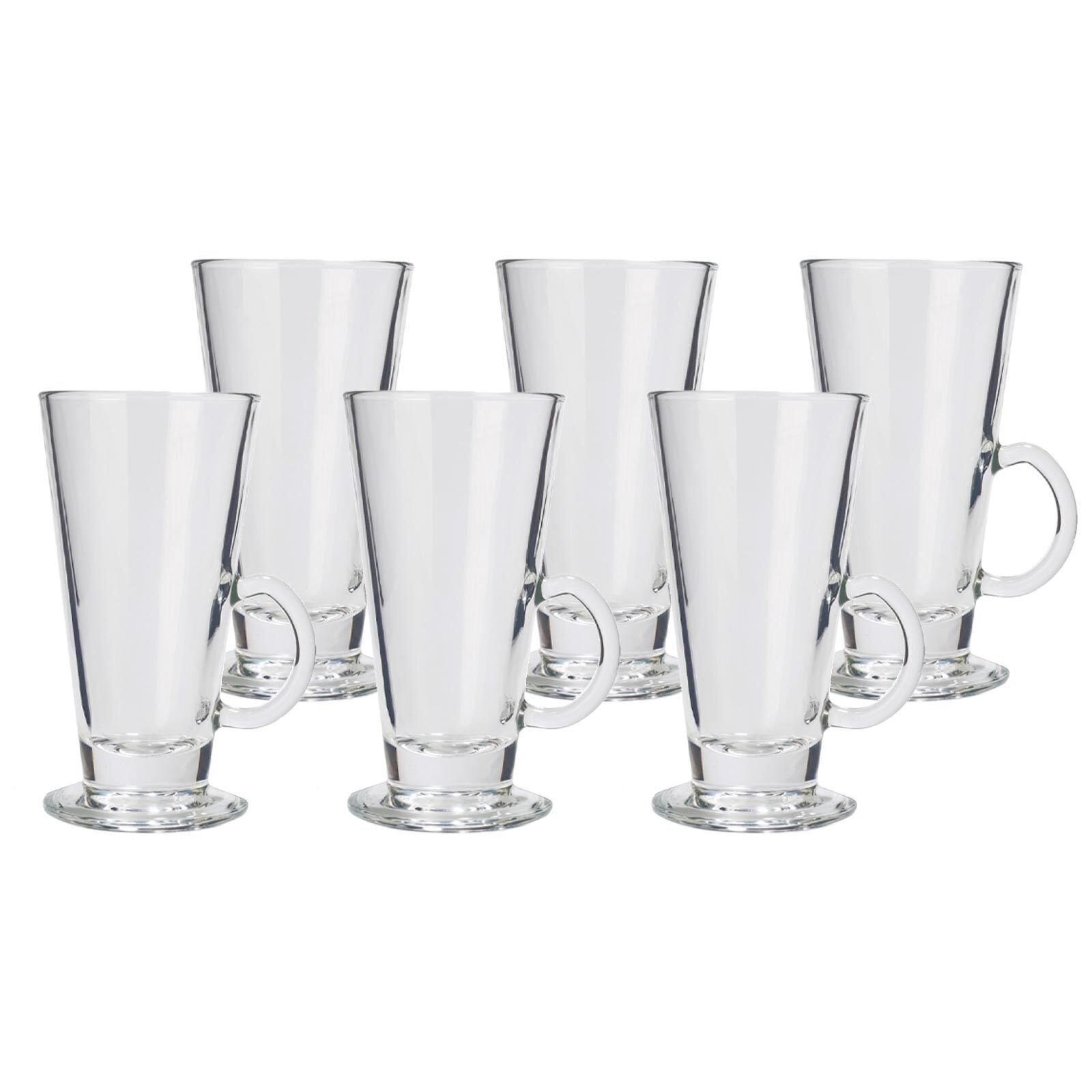 Latte-Macchiato-Glas STÖLZLE "Latte Macchiato Gläser 265 ml 6er Set transparent", bunt (transparent), Glas, Trinkgefäße, Latte-Macchiato-Glas Image