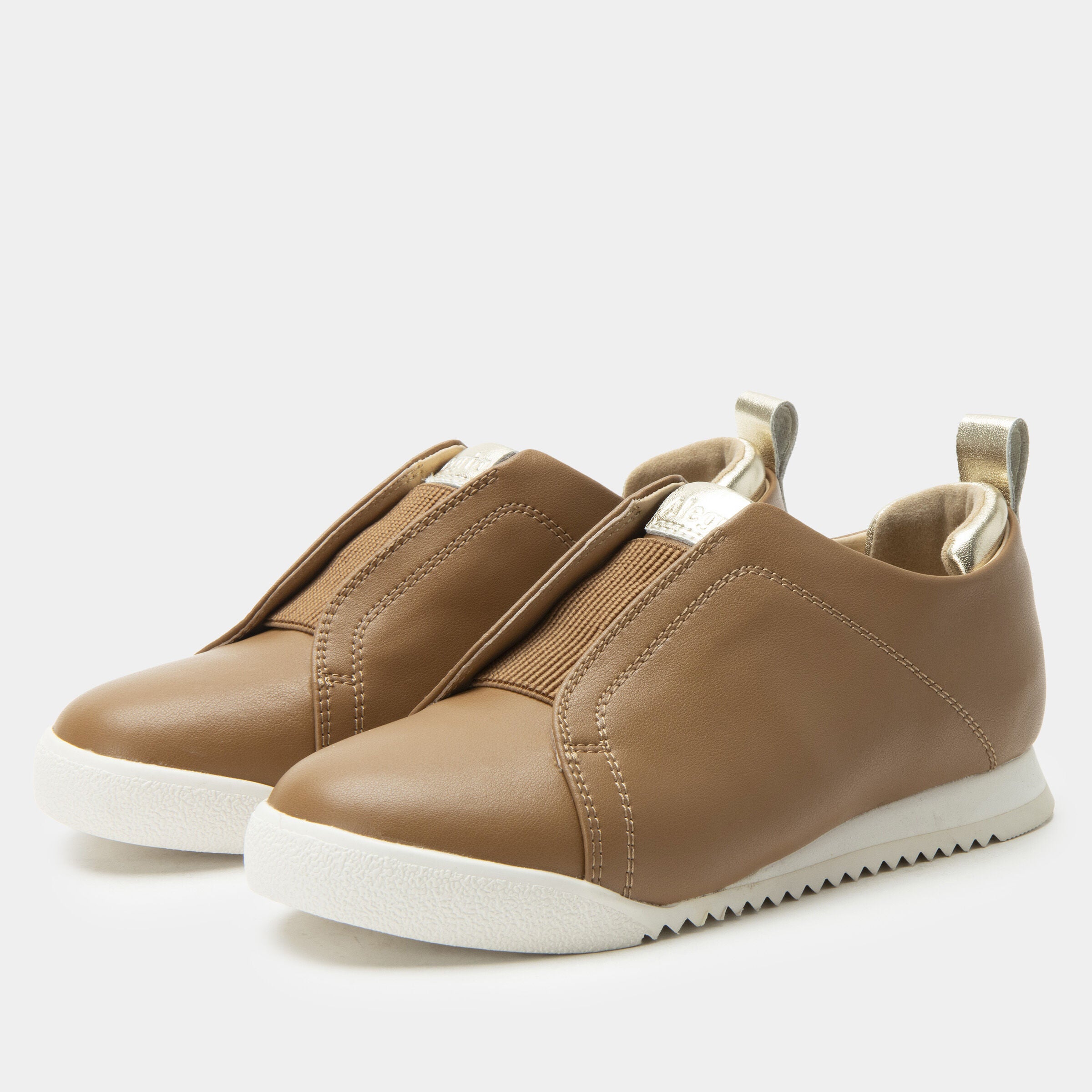 Women's Reah Fashion Slip-On Sneaker by Alegria in Brown (Size 10 M)