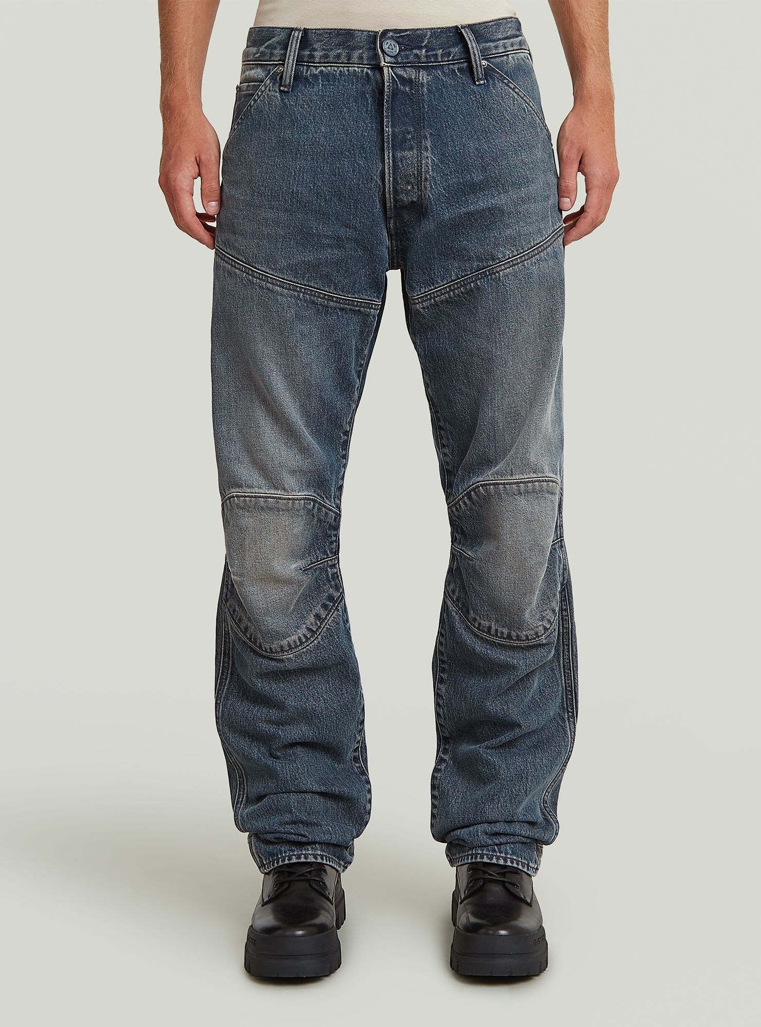 Regular-fit-Jeans G-STAR "G-STAR Elwood Regular Jeans", Herren, Gr. 29, Länge 34, antic sand blast, Obermaterial: 100% Baumwolle, Jeans