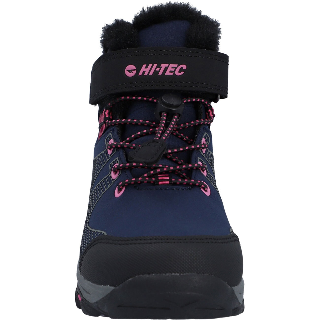 Wanderschuh HI-TEC "Hi-Tec Stiefel Jackdaw WP JRG Insulated", Kinder, Gr. 36, Normalschaft, marineblau, dunkelgrau, magenta, 56% Textil, 44% Synthetik 100% Textil 90% EVA/10% Textil 100% Synthetik, Schuhe Wanderschuh