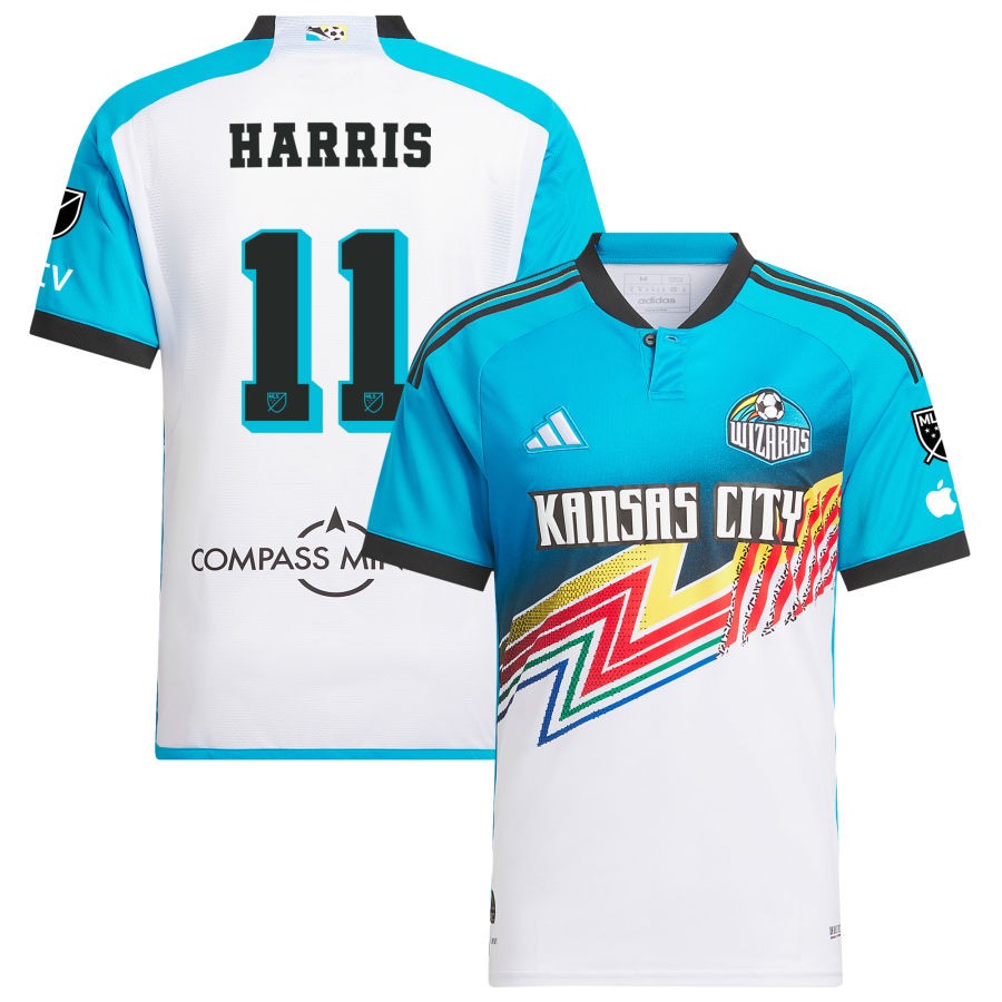 Calvin Harris Men's adidas White Sporting Kansas City 2024 Archive Custom Authentic Jersey
