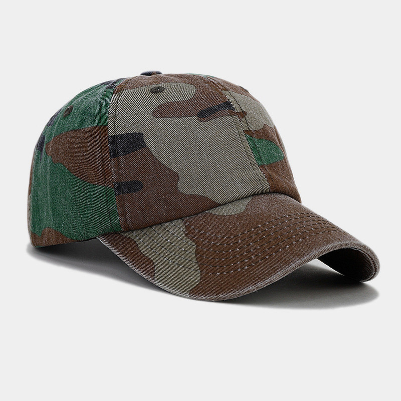 Men's Baseball Cap White Yellow Cotton Blend Printing Sports Outdoors Casual Military Casual Daily Outdoor Camouflage Sun Sun Protection