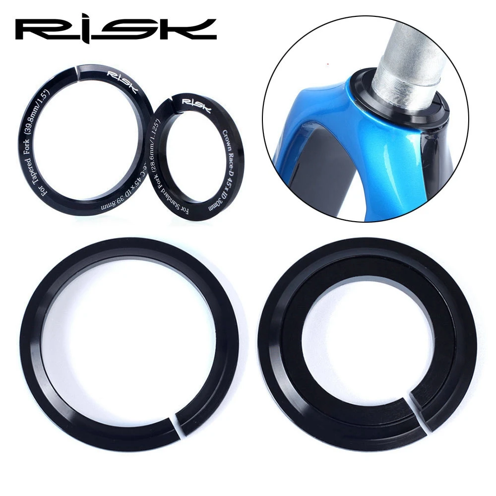 Risiko 1,5 Zoll Fahrrad Headset Basis Spacer Krone Rennrad Headset Unterlegscheibe Fahrradteile Konische Gabel Gerade Gabel 45 Grad Image
