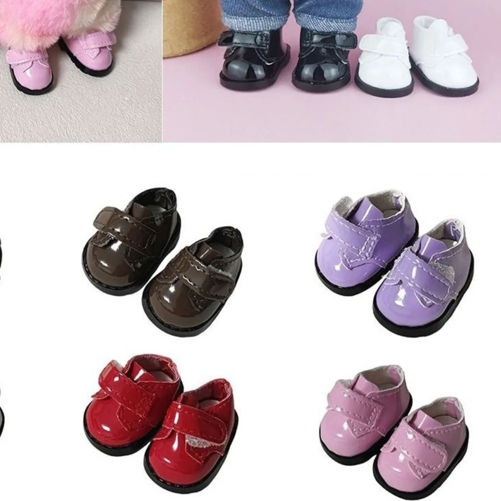Hobbys 3,8 CM Für 17 CM Puppe Schuhe Leder Material Mehrere Stile Leder Schuhe DIY Hand-made Puppe Schuhe puppe Spielzeug